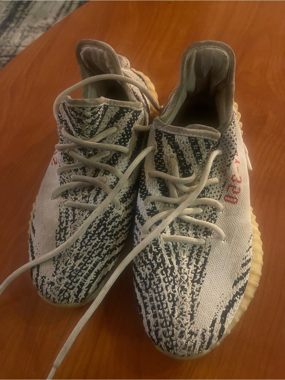 Yeezy Boost 350 V2 Zebra White Black with Red Accents